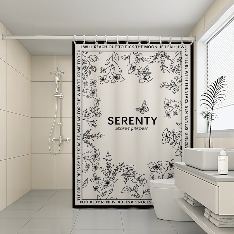 120x180cm Creative Shower Curtain Printing Pattern Mildew Resistant Curtain 120x180cm Creative Shower Curtain Printing Pattern Mildew Resistant Curtain